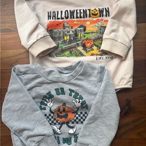 🎃👻 Halloween Kids Bundle – Trick or Treat Sweatshirt & Halloweentown Bubble Ro